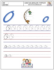 ö harfi çizgi çalışması